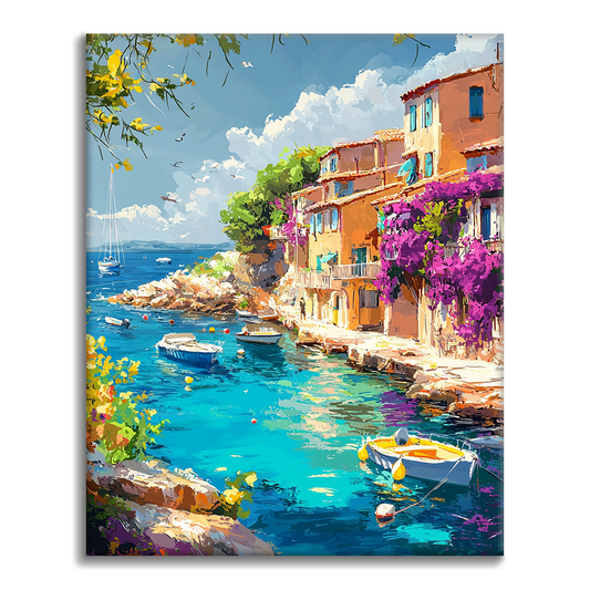 Maľovanie podľa čísel - Riviera Port Town