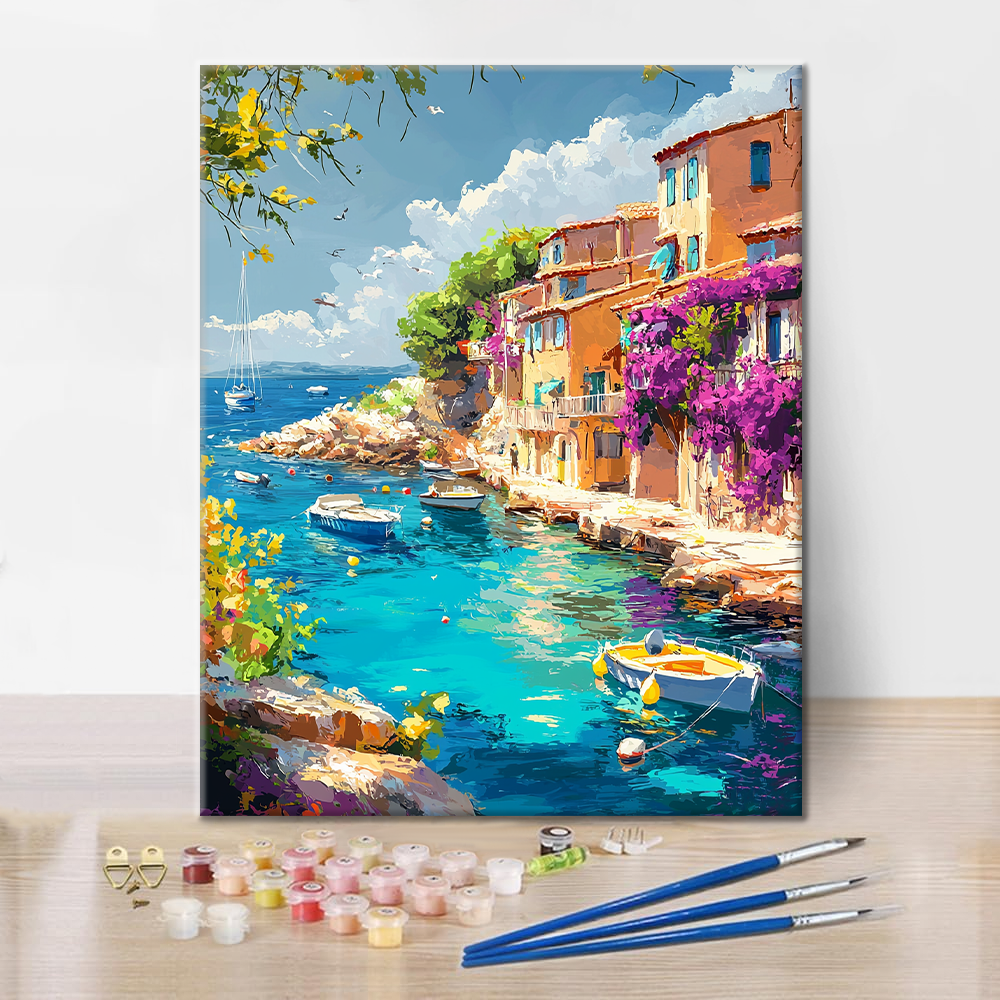 Maľovanie podľa čísel - Riviera Port Town