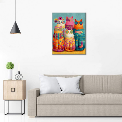 Cool Cat Crew - Maľovanie podľa čísel