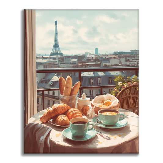 Parížsky brunch - Maľovanie podľa čísel