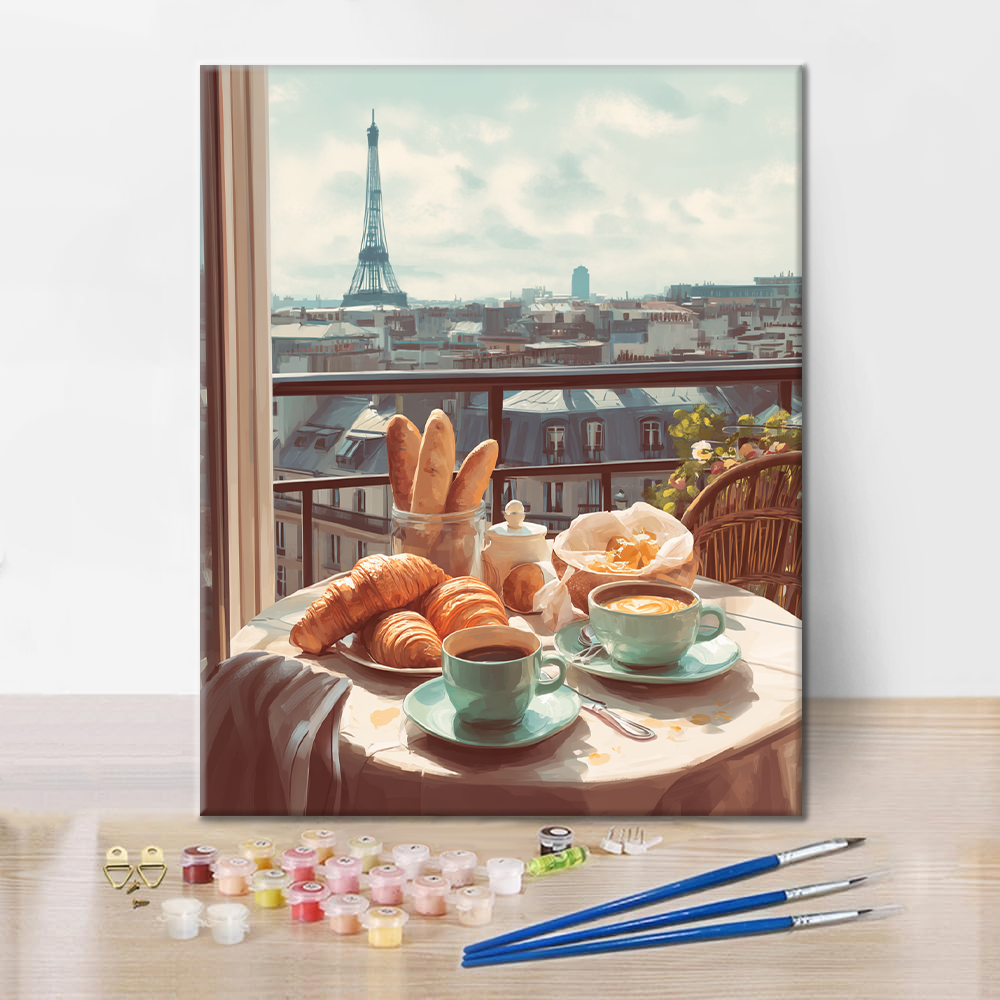 Parížsky brunch - Maľovanie podľa čísel