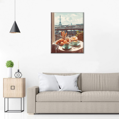 Parížsky brunch - Maľovanie podľa čísel