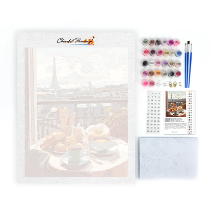 Parížsky brunch - Maľovanie podľa čísel