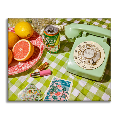 Retro telefón - Maľovanie podľa čísel