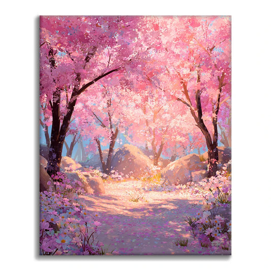 Začarovaná Sakura - Maľovanie podľa čísel