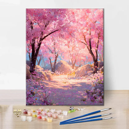 Začarovaná Sakura - Maľovanie podľa čísel