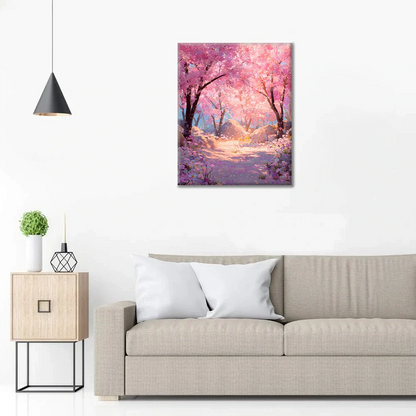 Začarovaná Sakura - Maľovanie podľa čísel