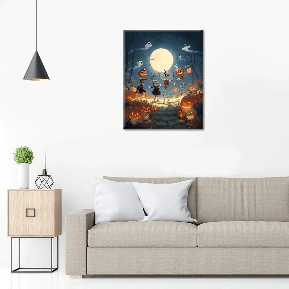 Halloweensky ples - Maľovanie podľa čísel