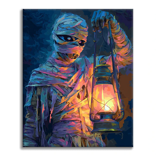 Lampášová múmia - Maľovanie podľa čísel