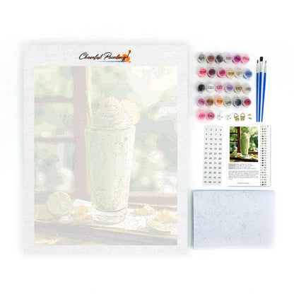 Matcha Smoothie - Maľovanie podľa čísel