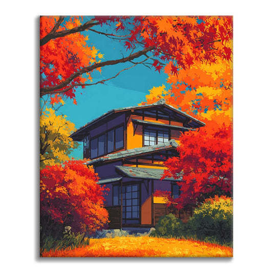 Jesenné objatie - Maľovanie podľa čísel