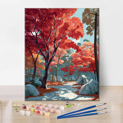 Karmínová cesta - Maľovanie podľa čísel