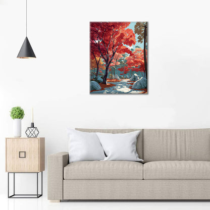 Karmínová cesta - Maľovanie podľa čísel