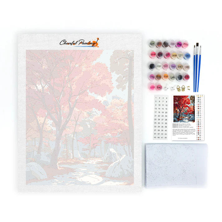 Karmínová cesta - Maľovanie podľa čísel