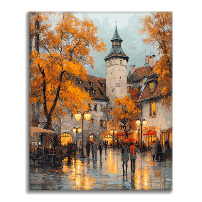 Listnaté námestie - Maľovanie podľa čísel