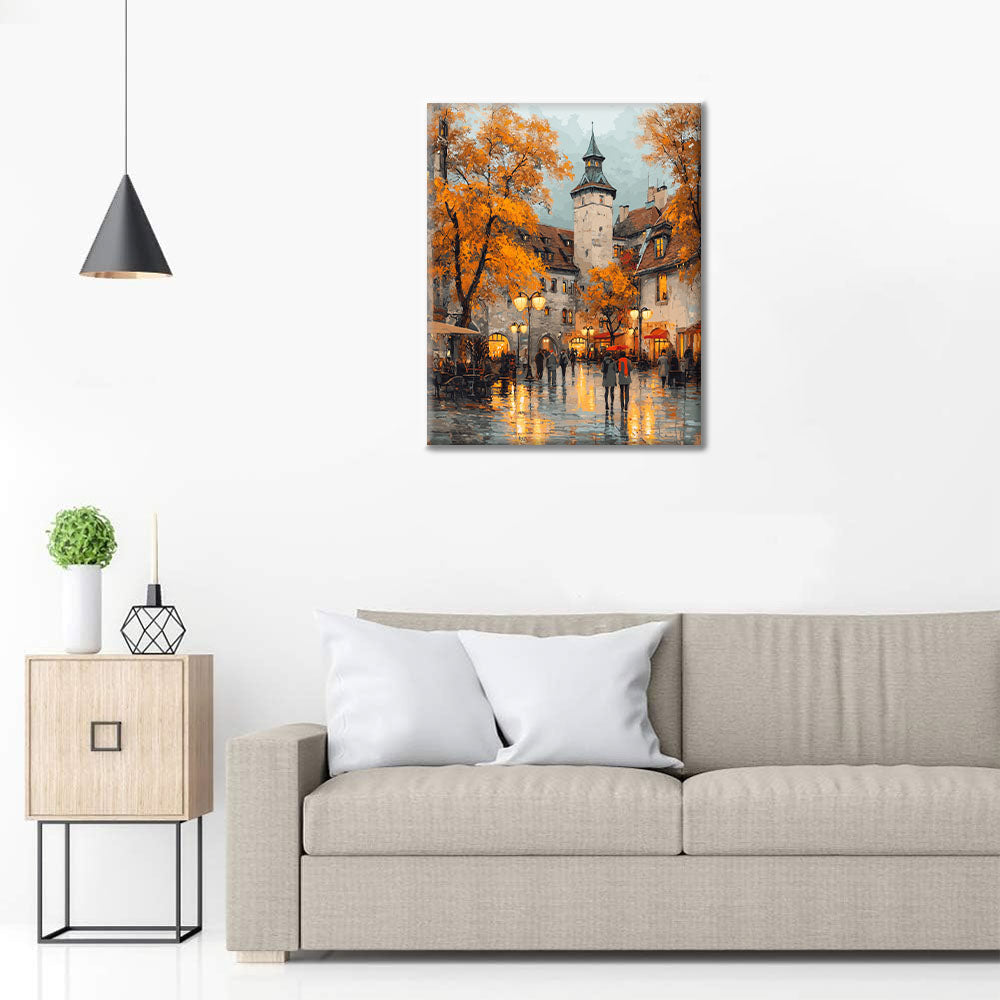 Listnaté námestie - Maľovanie podľa čísel