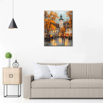 Listnaté námestie - Maľovanie podľa čísel