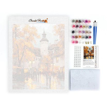 Listnaté námestie - Maľovanie podľa čísel