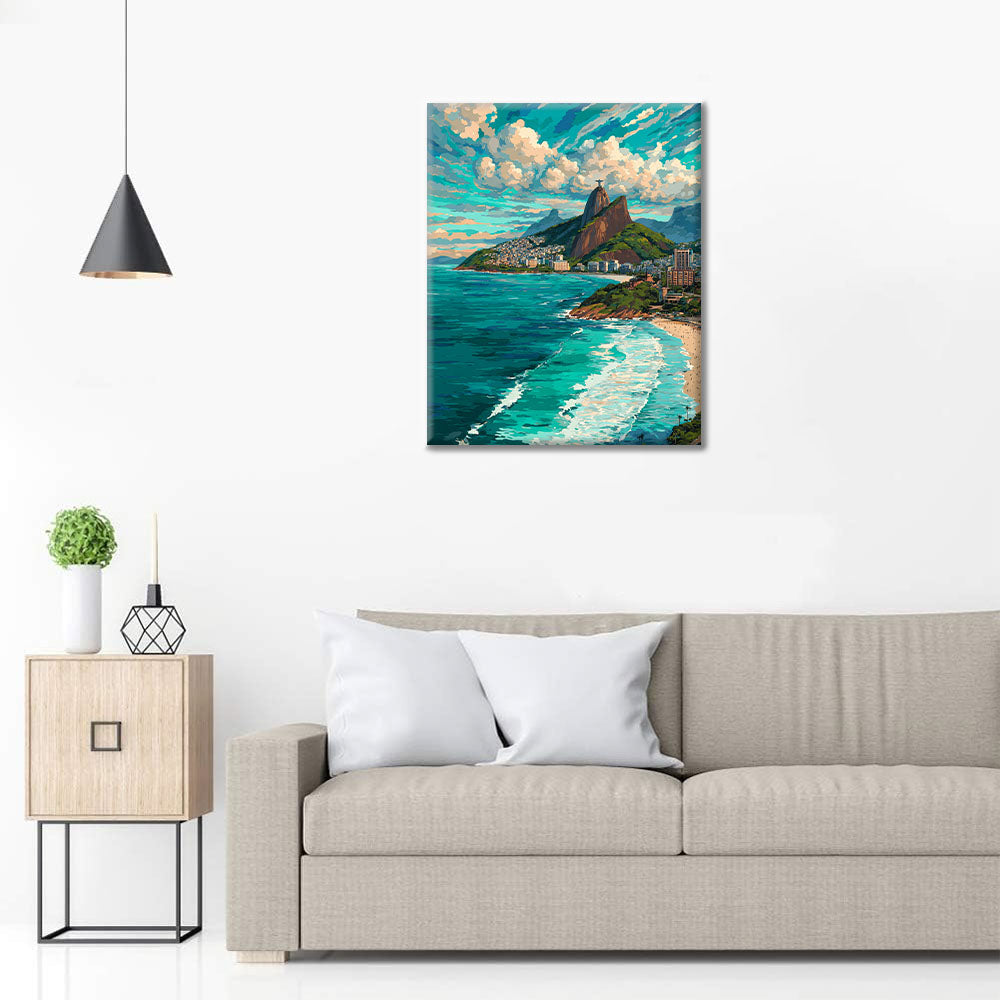 Rio de Janeiro - Maľovanie podľa čísel