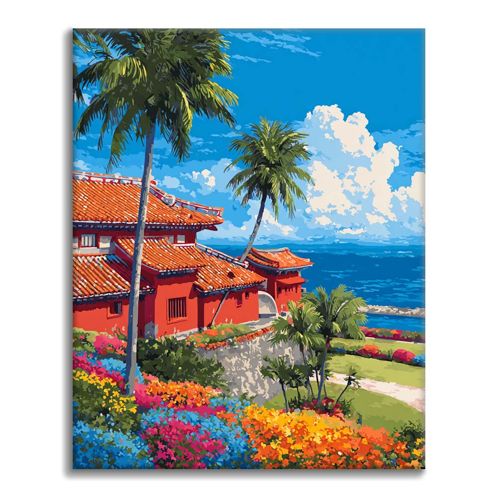 Hrad Shurijo - Maľovanie podľa čísel