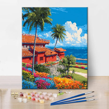 Hrad Shurijo - Maľovanie podľa čísel