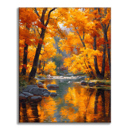 Šepot jesene - Maľovanie podľa čísel