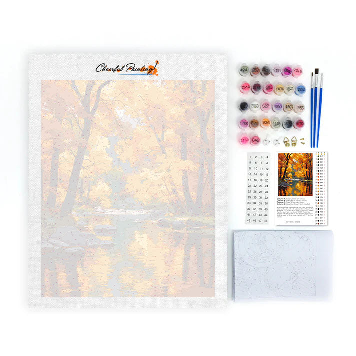 Šepot jesene - Maľovanie podľa čísel