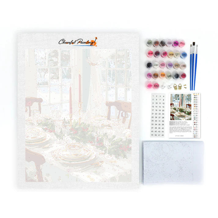 Prestieranie v Zimnej krajine zázrakov - Maľovanie podľa čísel