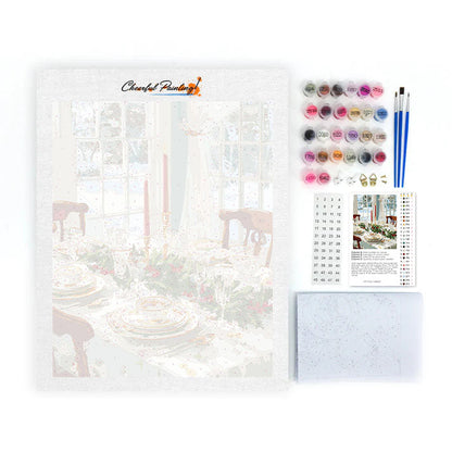 Prestieranie v Zimnej krajine zázrakov - Maľovanie podľa čísel