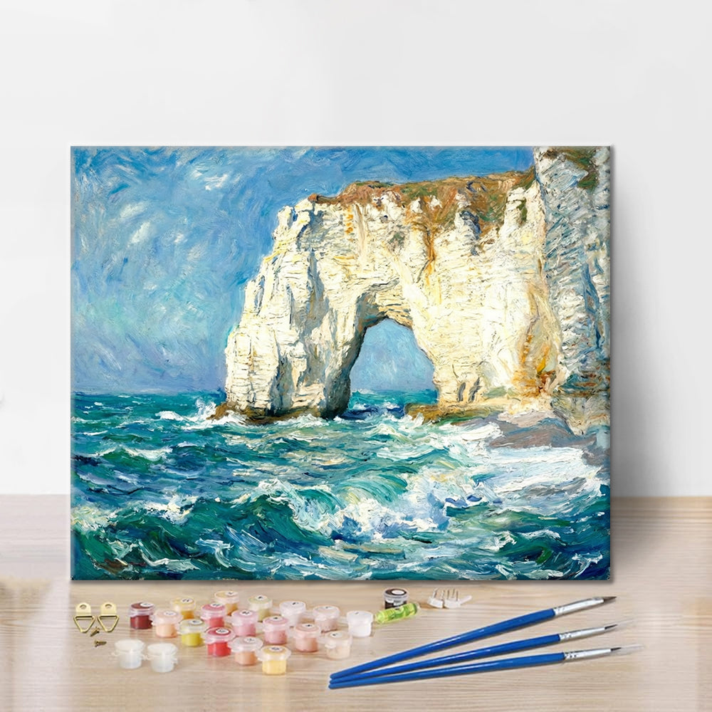 Útesy Étretat - Maľovanie podľa čísiel