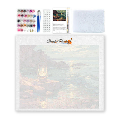 Pobrežný lampáš - Maľovanie podľa čísiel