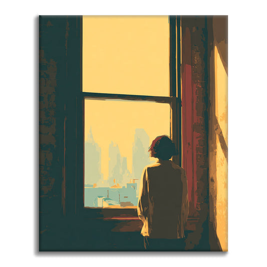 Výhľad z okna - Maľovanie podľa čísiel