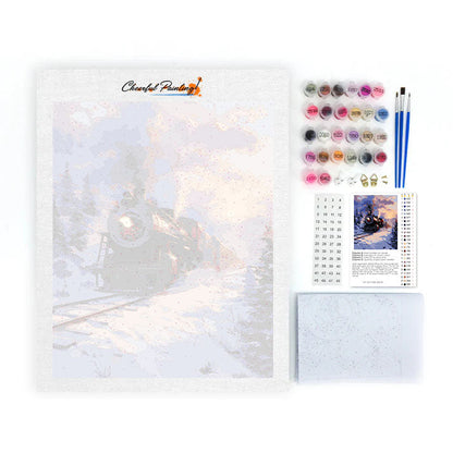 Zimný expres - Maľovanie podľa čísiel