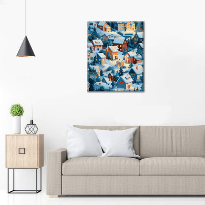 Zimná žiara - Maľovanie podľa čísiel