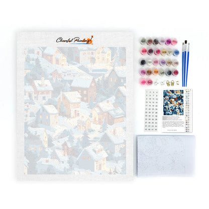 Zimná žiara - Maľovanie podľa čísiel