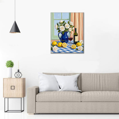 Útulný stôl - Maľovanie podľa čísel