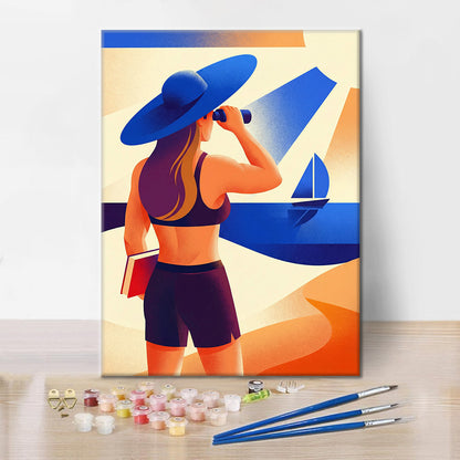 Plážová hliadka - Maľovanie podľa čísel