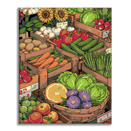 Slnečný trh III - Maľovanie podľa čísel