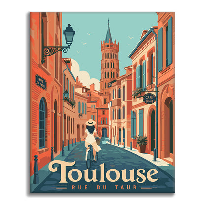 Toulouská cestovná ulica – Maľovanie podľa čísel