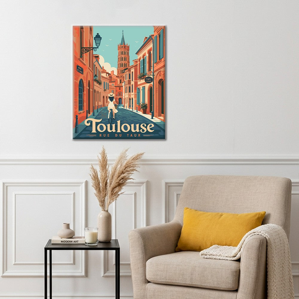 Toulouská cestovná ulica – Maľovanie podľa čísel