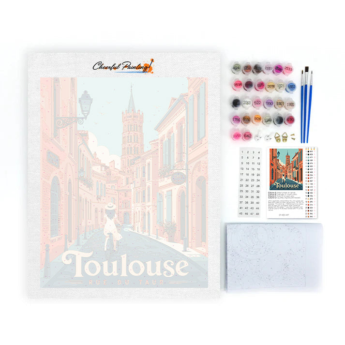 Toulouská cestovná ulica – Maľovanie podľa čísel