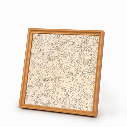 Zmiešané príšery - Drevená farebná skladačka