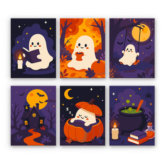 Útulní halloweenski duchovia