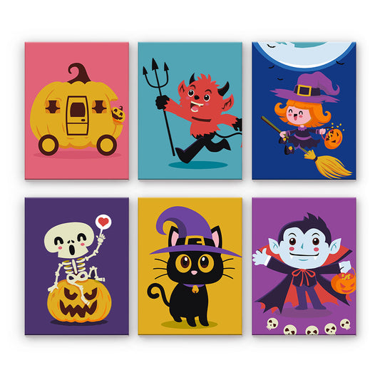 Priateľské halloweenske postavy