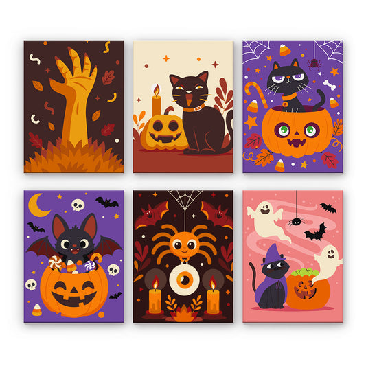 Roztomilé halloweenske mačky