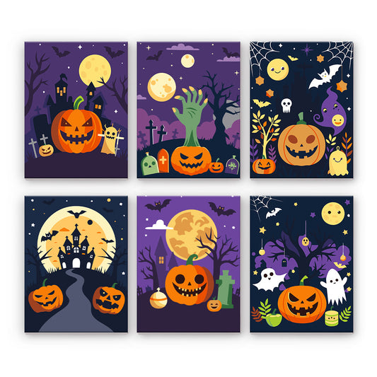 Mesačné halloweenske krajiny